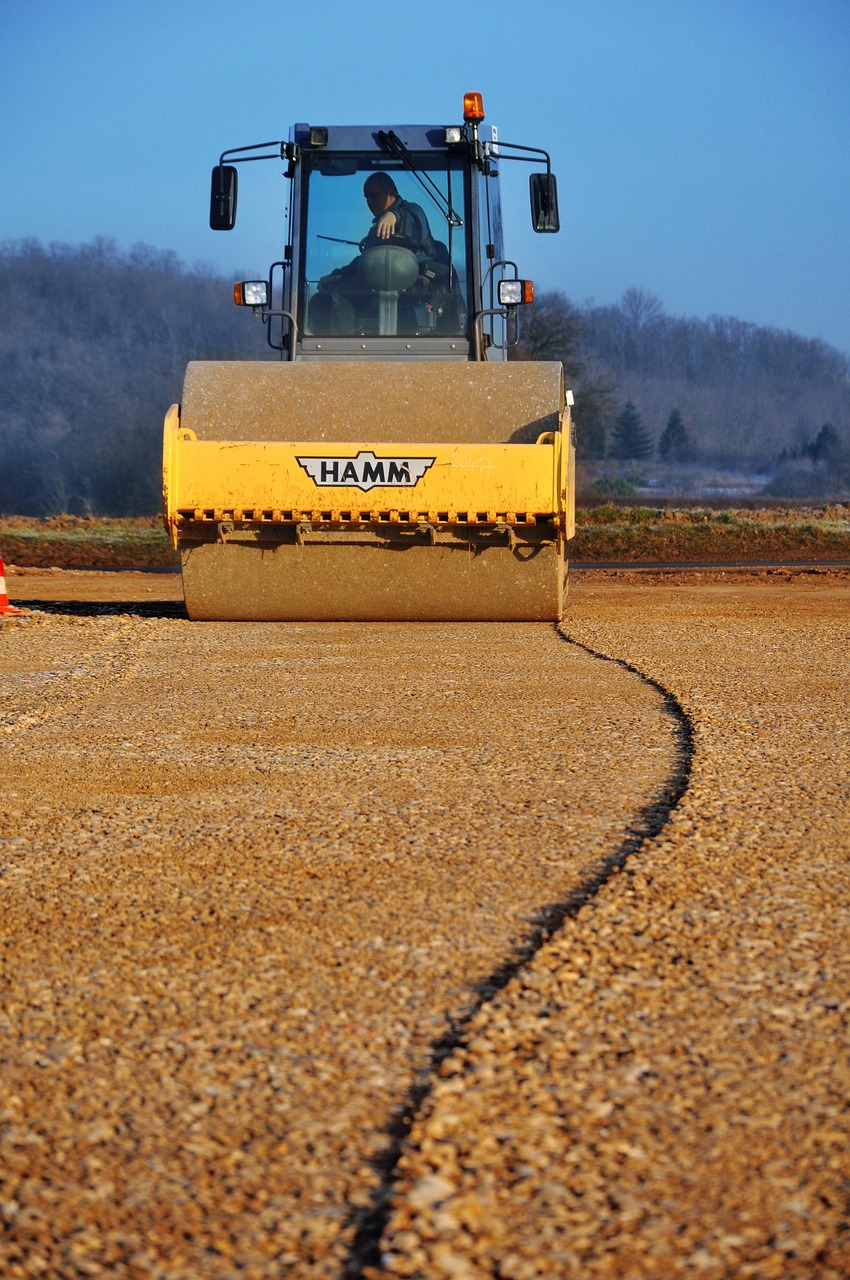 steamroller, construction equipment, earthworks, road, construction site, steamroller, steamroller, steamroller, steamroller, steamroller